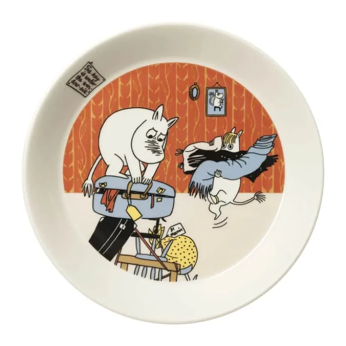Moomin Arabia Tallerken - Ferieklar Ø 19 cm - Vitroporcelæn - Multifarvet