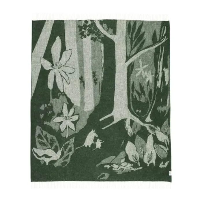 Moomin Arabia Uldtæppe B 130 x L 170 cm - Uld - Grøn