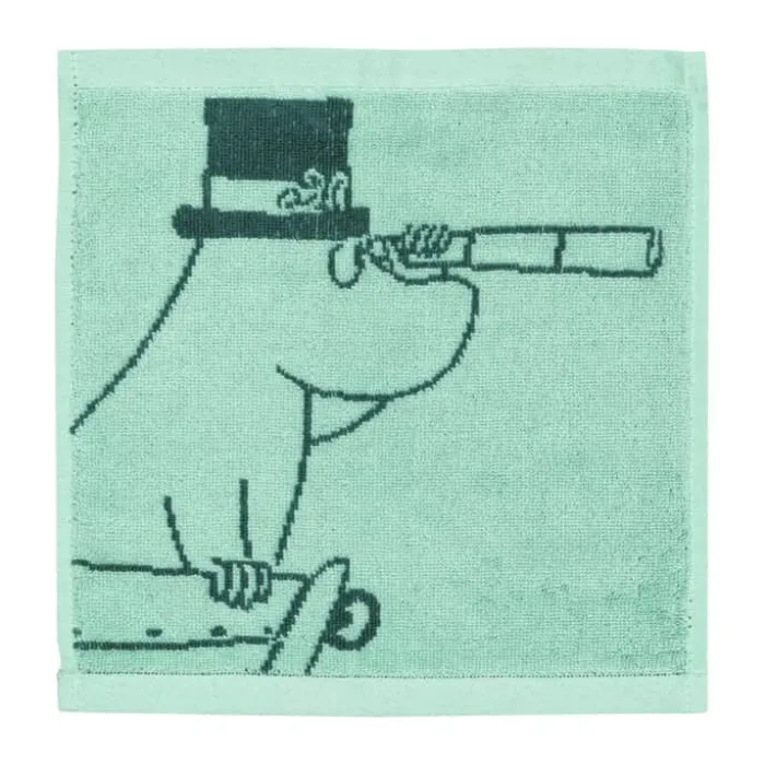 Moomin Arabia Vaskeklud - Mumifar B 25 x L 25 cm - Bomuld - Turkis