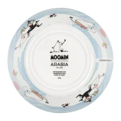 Moomin Arabia Vinterbadning Skål Ø 15 cm - Vitroporcelæn
