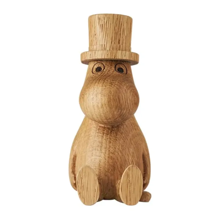 Moomin Mumitroldene Træfigur - Mumifar H 10 cm - Egetræ