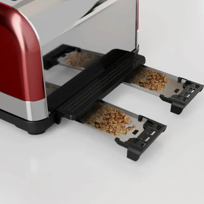 Morphy Richards Venture Brødrister 4 skiver - Flere risteindstillinger - Rød