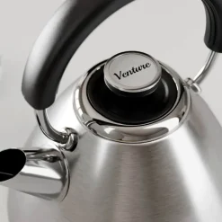 Morphy Richards Venture Pyramid Elkedel 1,5 liters kapacitet - Børstet stål