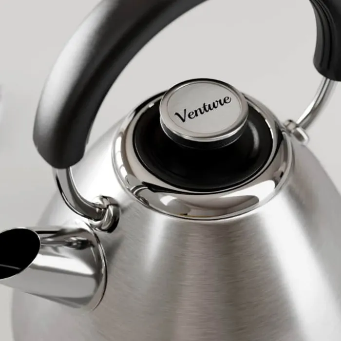 Morphy Richards Venture Pyramid Elkedel 1,5 liters kapacitet - Børstet stål