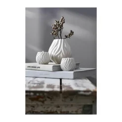 Morsø Flame Fyrfadsstage - 2 stk. Ø 8,3 x H 6,8 cm - Porcelæn - Hvid