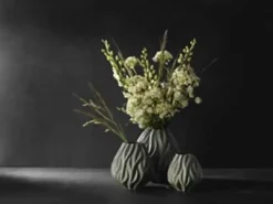 Morsø Flame Vase H 23 cm - Porcelæn - Sort