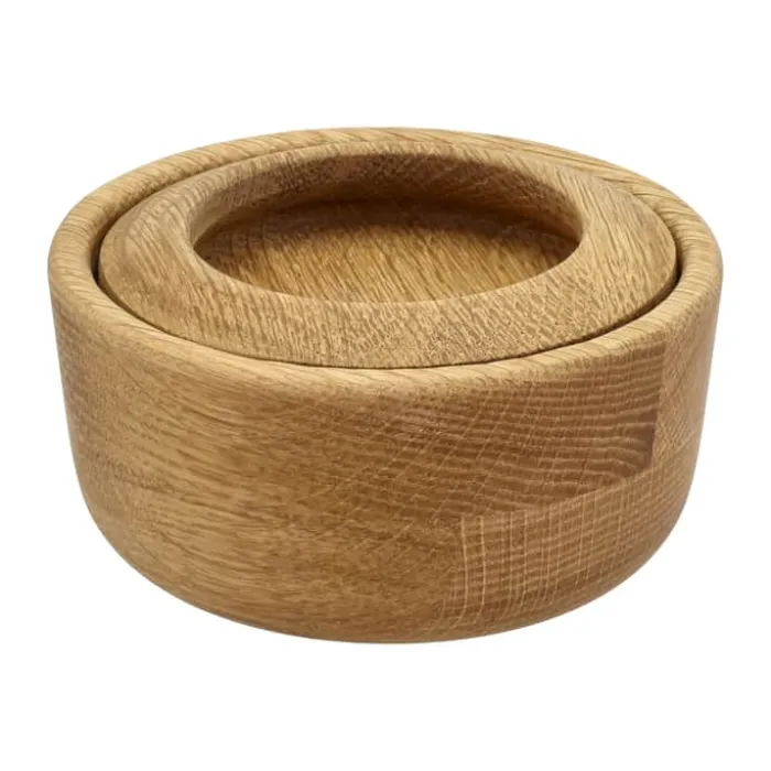 Morsø Kit Saltkar m. låg Ø 10 cm - Certificeret egetræ - Sort