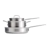 Morsø Suprema Gryde- og Pandesæt - 5 dele Ø 24 cm / 1,8/3,3 liter - Rustfrit stål - Keramisk non-stick belægning