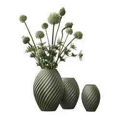 Morsø Vase H 16 cm - Porcelæn - Gråblå