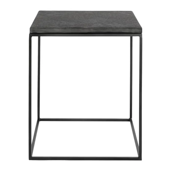 Muubs Bronx Sidebord H 45 x B 40 cm - Jern/kadappa sten - Sort