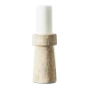 Muubs Eris Lysestage H 16 cm - Keramik - Sand