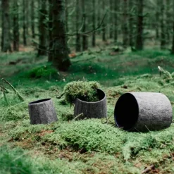 Muubs Haru Krukke Ø 34 x H 32 cm - Terrakotta - Grå