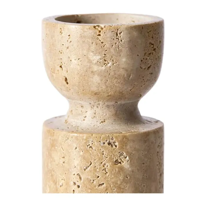 Muubs Minerva Fyrfadsstage - 2 stk. Ø 5,5 cm - Keramik - Creme