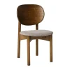 Muubs Oka Spisebordsstol H 82 x B 53 x L 46 cm - Metal - Dark oil