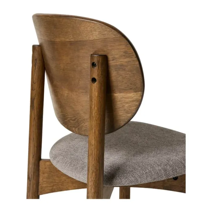 Muubs Oka Spisebordsstol H 82 x B 53 x L 46 cm - Metal - Dark oil