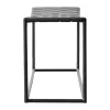 Muubs Soho Bænk H 42 x L 100 cm - Pulverlakeret jern/læder - Sort