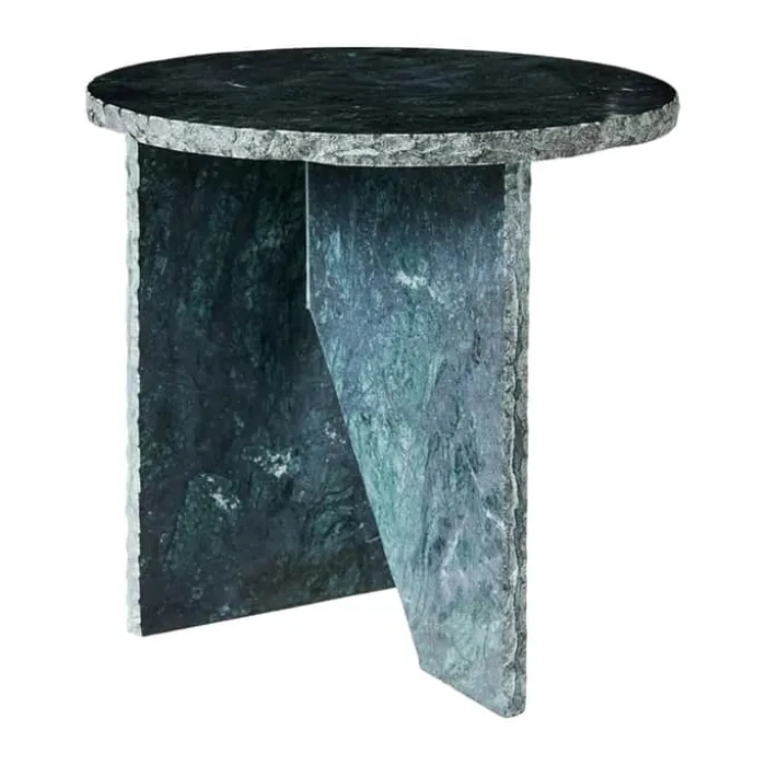 Muubs Verde Sidebord Ø 40 x H 42 cm - Marmor - Grøn