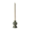 Muubs Vita Lysestage H 12 cm - Marmor - Grøn