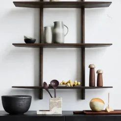 Muubs Yami Salatsæt - 2 dele L 30 cm - Asketræ - Brun