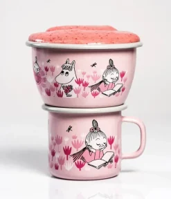 Muurla Moomin Krus - Girls 25 cl - Emaljeret stål - Lyserød