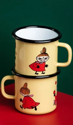 Muurla Moomin Krus - Little My Retro 25 cl - Emaljeret stål - Gul