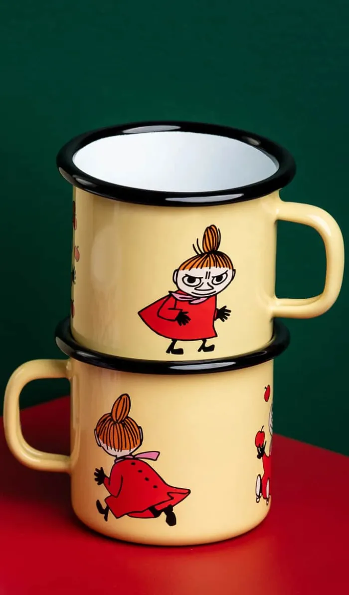 Muurla Moomin Krus - Little My Retro 25 cl - Emaljeret stål - Gul