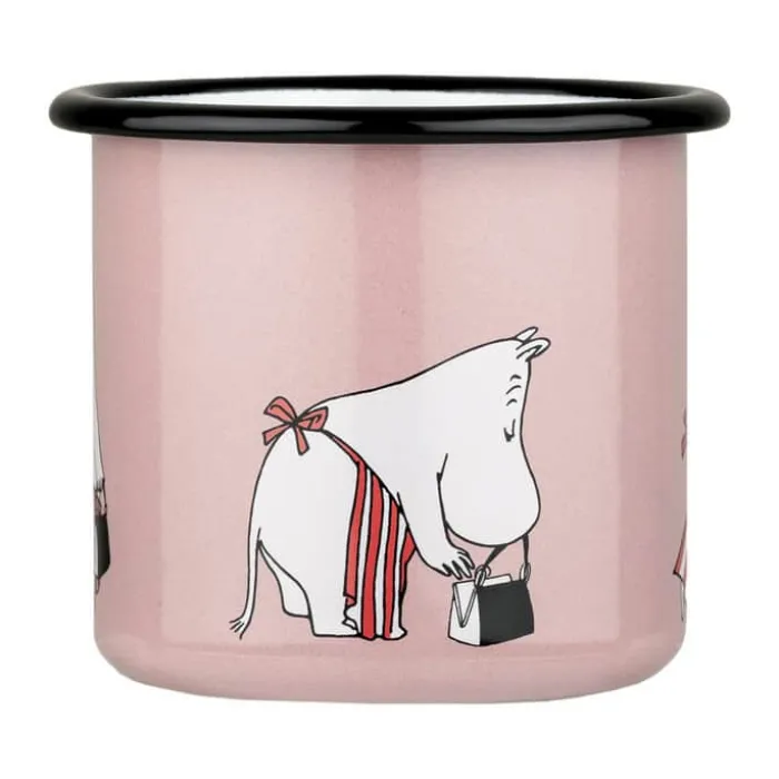 Muurla Moomin Krus - Moominmamma Retro 37 cl - Emaljeret stål - Lyserød