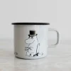 Muurla Moomin Krus - Moominpappa Retro 37 cl - Emaljeret stål - Grå