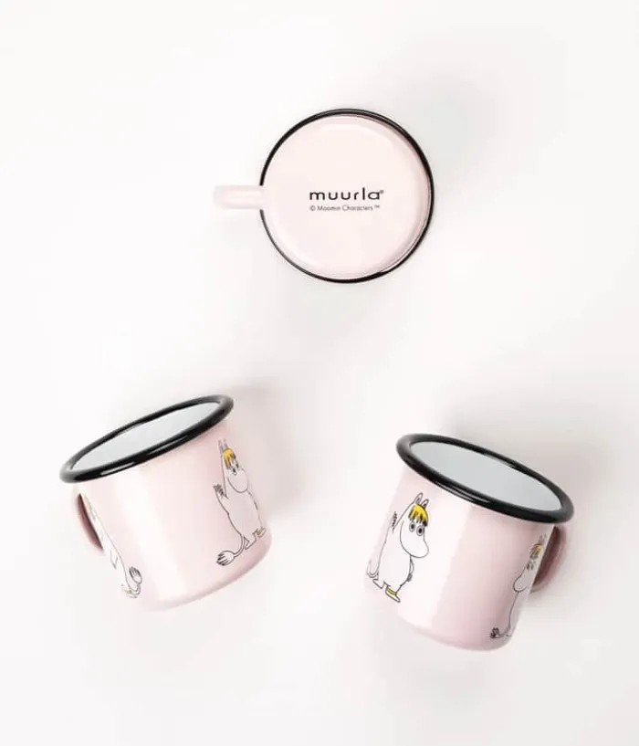 Muurla Moomin Krus - Snorkmaiden Retro 25 cl - Emaljeret stål - Lyserød