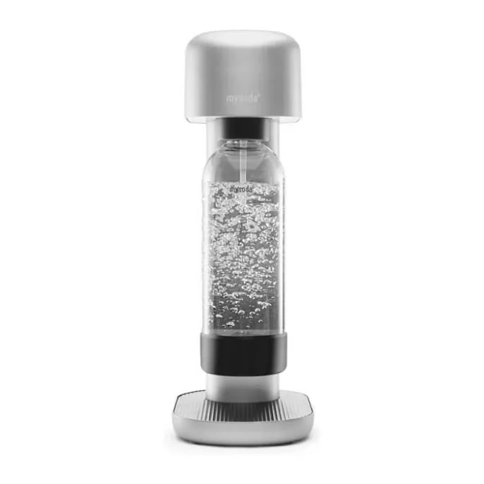 MySoda Ruby Sodavandsmaskine Inkl. 1 kulsyrepatron samt 2 vandflasker - Aluminium - Silver