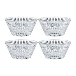 Nachtmann Ethno Skål - 4 stk. Ø 11 cm - Kystalglas - Klar