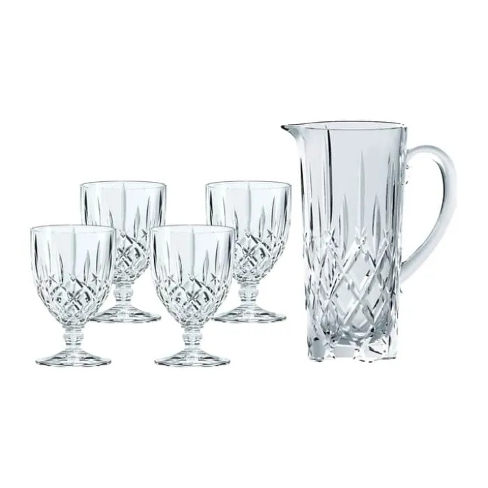 Nachtmann Noblesse kande og glas sæt 100/35 cl - Krystalglas - Klar