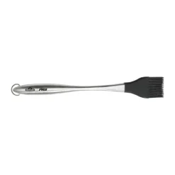 Napoleon PRO Silikonepensel L 34 cm - Rustfrit stål/silikone - Sølv/sort