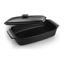 Napoleon Stegefad med låg B 22,5 x L 42 cm - Keramik - Sort