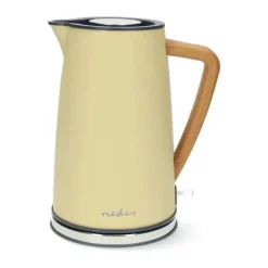 Nedis Elkedel 1,7 liter - 2200 watt - Gul