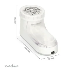 Nedis Fnugfjerner Genopladelig - Hvid