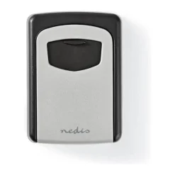 Nedis Nøgleboks H 12 x B 9 x L 4 cm - Aluminium/plastik - Grå/sort