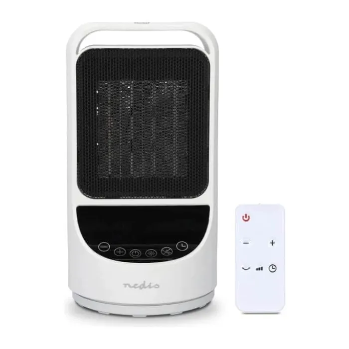 Nedis SmartLife Varmeblæser 1500 watt - 2 varmeindstillinger - Hvid