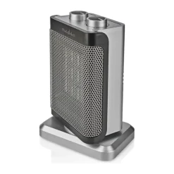 Nedis Varmeblæser H 24,1 x B 16,7 cm - 2 varmefunktioner - Grå