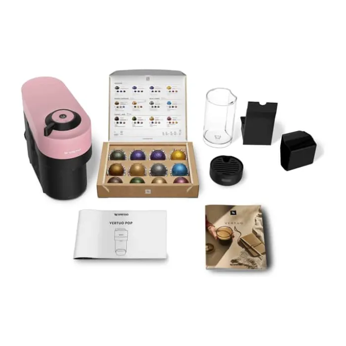 Nespresso Vertuo Pop Kapsel Kaffemaskine 600 ml - 1260 watt - 6 programmer