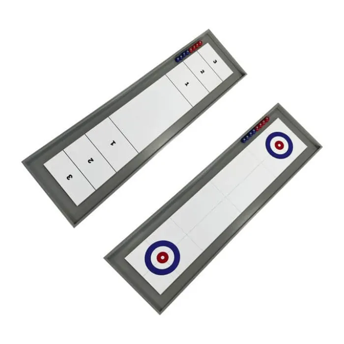 NORDIC GAMES Shuffleboard Spil H 5 x B 34 x L 115 cm - Krydsfinér/Kunststof/Metal - Hvid/Grå