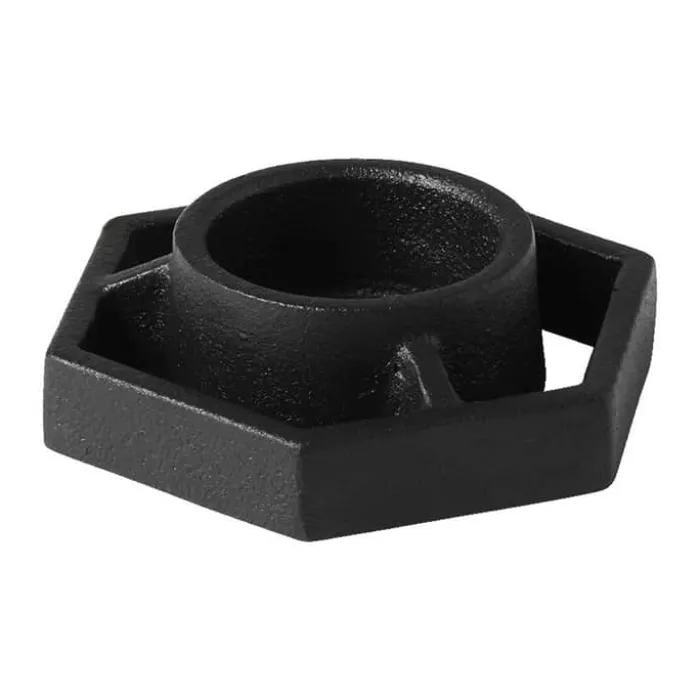 Normann Copenhagen Tivoli Prism Fyrfadsstage H 2,5 x B 8,5 x L 7,5 cm - StøbeJern - Sort