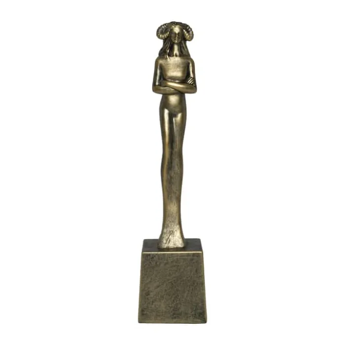 57 North Stjernetegnsfigur - Vædderen H 23 cm - Polyresin - Bronze look