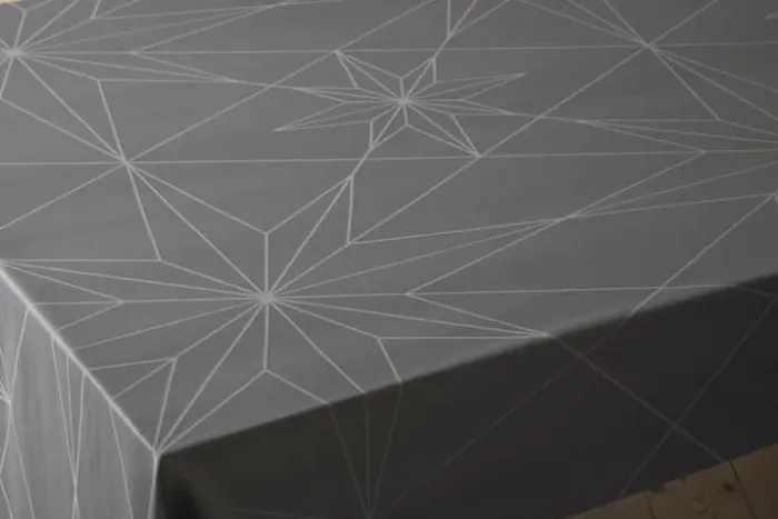 Novoform Stars Dug B 140 x L 220 cm - Bomuld/polyester - Winter grey