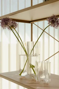 Novoform Vase - Clover H 24 cm - Mundblæst glas - Klar