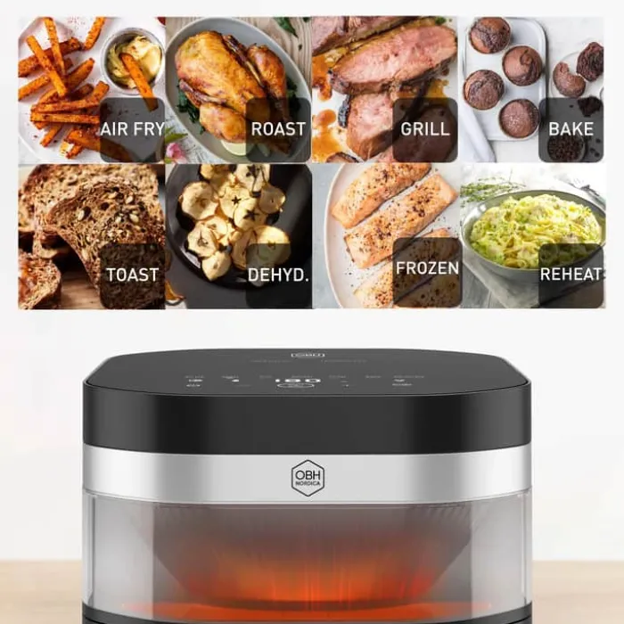 OBH Nordica Easy Fry Infrared Airfryer 7 liter - 8 programmer - 2180 watt