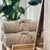 omhu Håndklæde B 70 x L 140 cm - Økologisk bomuld - Sand