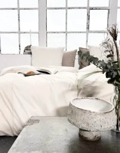 omhu Patchwork Sengetøj B 140 x L 200 cm - Økologisk bomuld - Sand