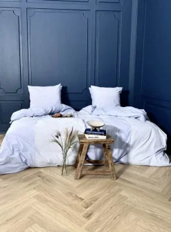 omhu Patchwork Sengetøj B 140 x L 220 cm - Økologisk bomuld - Blå