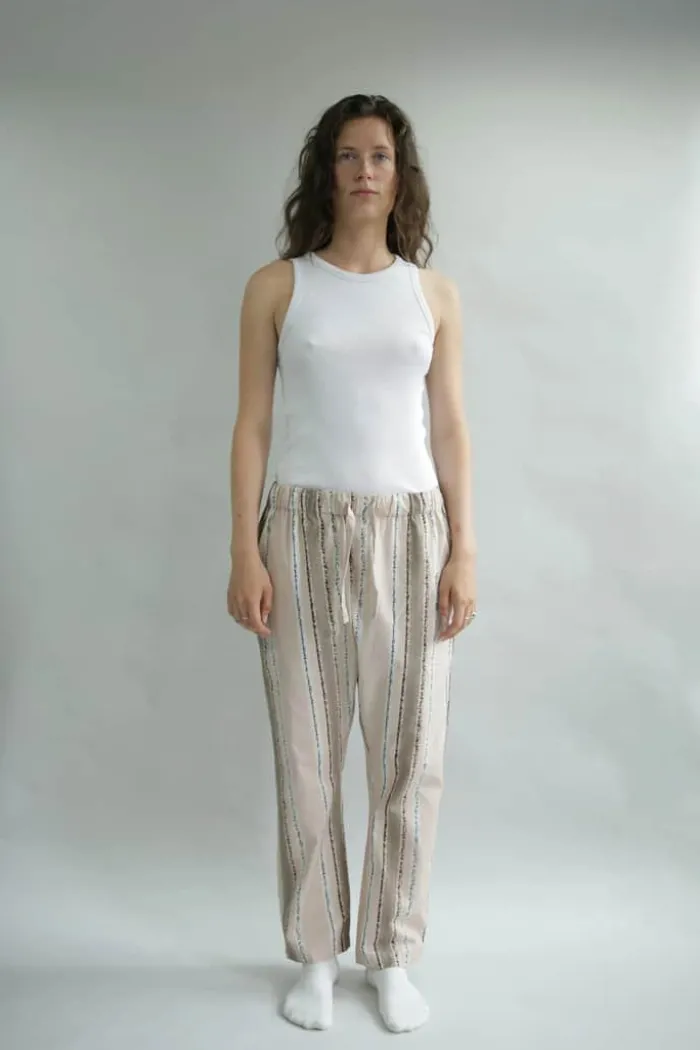 omhu x Mads Barfod Slumber Pyjamasbukser M/L - Satin - Latte